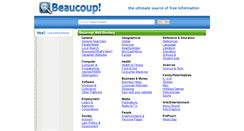 Desktop Screenshot of beaucoup.com