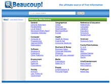 Tablet Screenshot of beaucoup.com